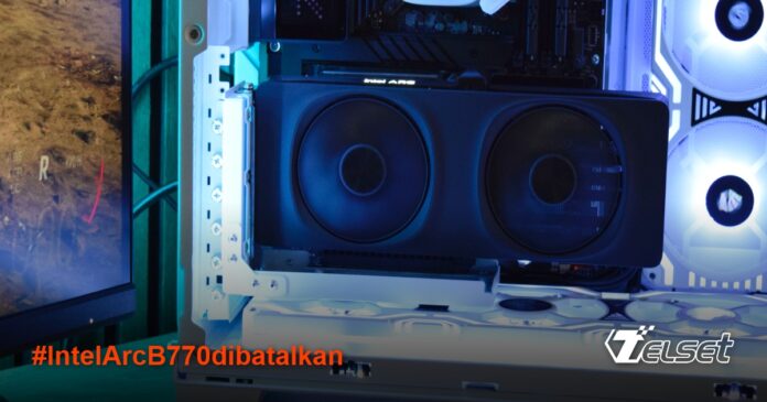 Ilustrasi GPU Intel Arc Battlemage B770 yang dibatalkan