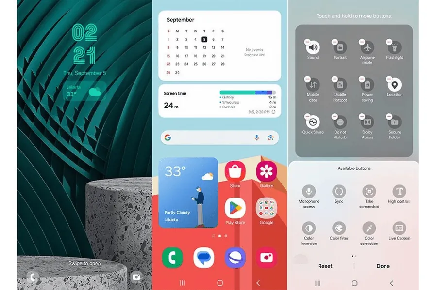 Galaxy A06 hadir dengan sistem operasi terbaru, One UI 6.1