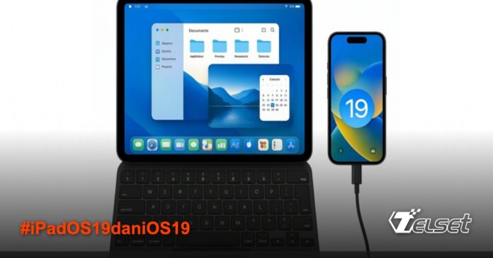 Bocoran iPadOS 19 dan iOS 19: Menu Bar ala macOS & Dukungan Layar Eksternal iPad dengan Magic Keyboard menampilkan menu bar ala macOS di iPadOS 19