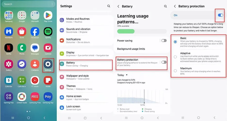 Salah satu fitur unggulan Galaxy A06 adalah Battery Protection