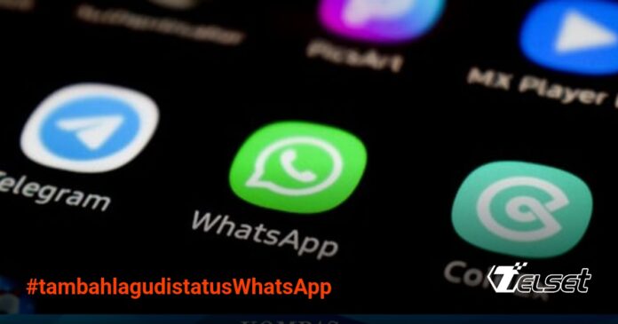 Ilustrasi menambahkan lagu ke Status WhatsApp