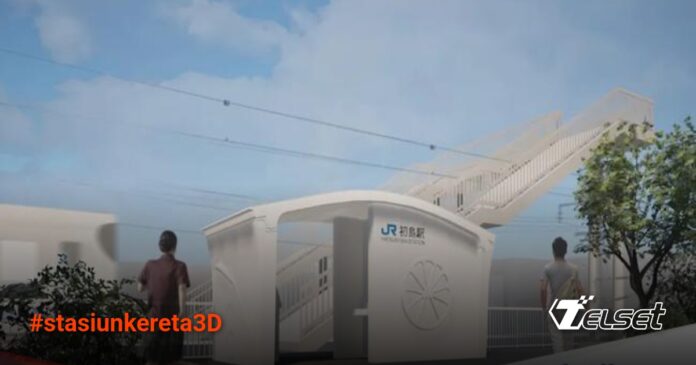 Jepang Luncurkan Stasiun Kereta 3D Pertama di Dunia, Begini Kerennya! Stasiun kereta cetak 3D pertama di dunia di Wakayama, Jepang