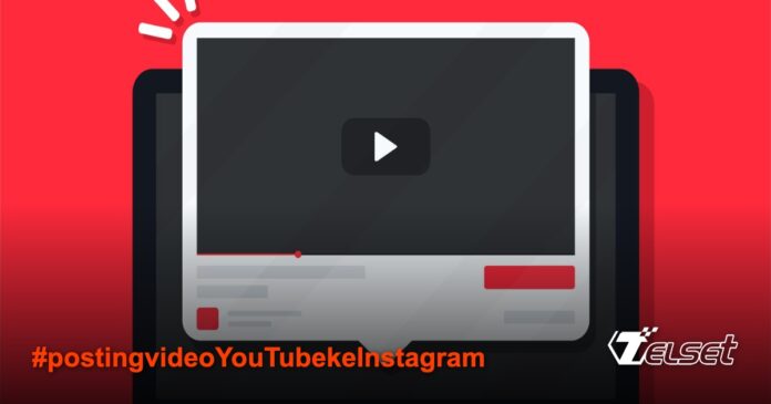 Cara Legal Posting Video YouTube ke Instagram Tanpa Ribet Ilustrasi smartphone dengan tampilan YouTube dan Instagram sedang berbagi video