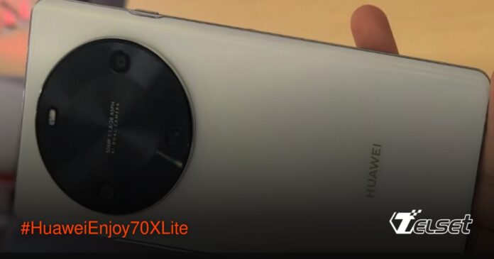 Huawei Enjoy 70X Lite dalam warna hitam, putih, dan biru