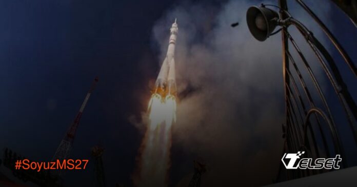 Soyuz MS-27 Sukses Meluncur ke ISS, Bawa 3 Astronot-Kosmonot Peluncuran Soyuz MS-27 dari Kosmodrom Baikonur menuju ISS