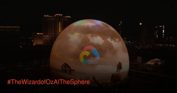 The Wizard of Oz versi AI di layar 360 derajat The Sphere Las Vegas