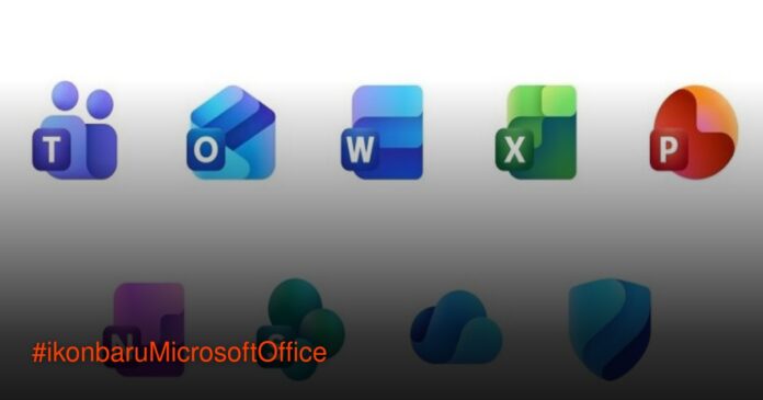 Bocoran Ikon Baru Microsoft Office: Lebih 3D dan Modern Perbandingan ikon lama dan baru Microsoft Office dengan desain 3D