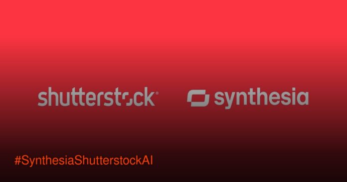 Ilustrasi avatar AI Synthesia dalam video korporat