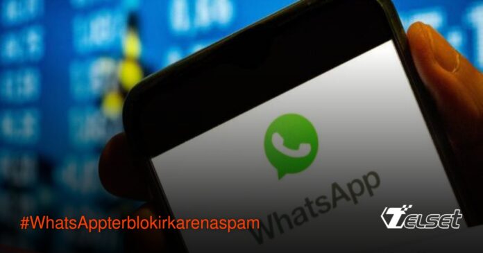 Ilustrasi akun WhatsApp terblokir karena spam