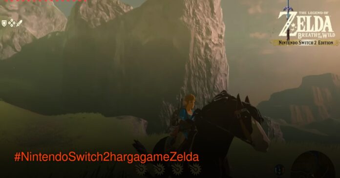Nintendo Switch 2 dengan game The Legend of Zelda: Breath of the Wild