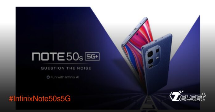 Infinix Note 50s 5G smartphone dengan layar AMOLED melengkung dan desain tipis