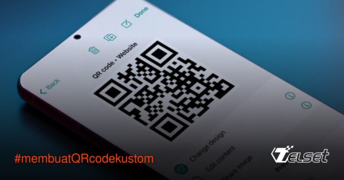 Cara Membuat QR Code Kustom yang Keren dan Fungsional Contoh QR code kustom dengan desain menarik di layar smartphone