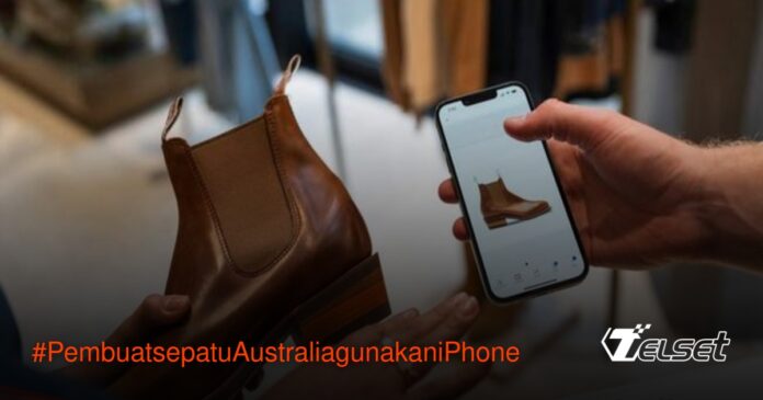 Pembuat Sepatu Australia Beralih ke iPhone, Efisiensi Meningkat Drastis Karyawan R.M. Williams menggunakan iPhone untuk melayani pelanggan di toko sepatu