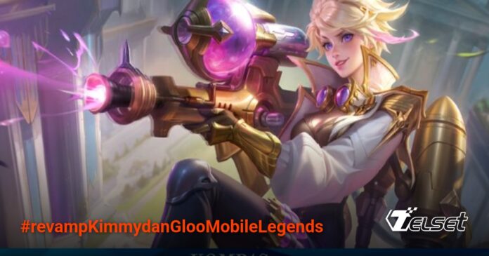 Perbandingan tampilan Kimmy dan Gloo sebelum dan setelah revamp di Mobile Legends