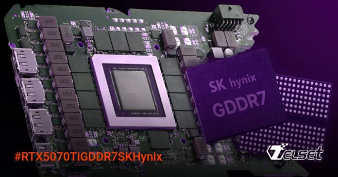 RTX 5070 Ti dengan modul memori GDDR7 SK Hynix