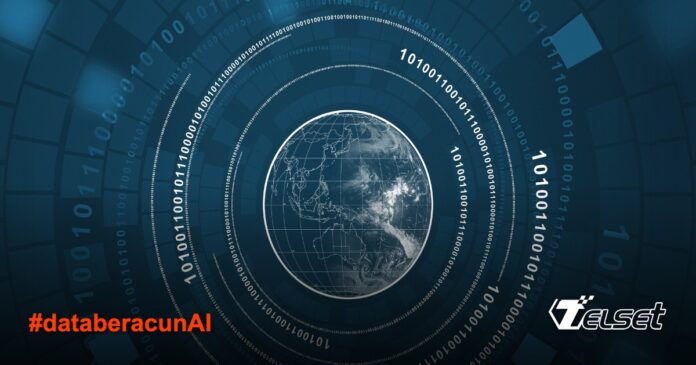 Serangan Data Beracun pada AI: Ancaman Nyata dan Solusi Inovatif Ilustrasi AI yang terpapar data beracun dengan simbol rantai blockchain
