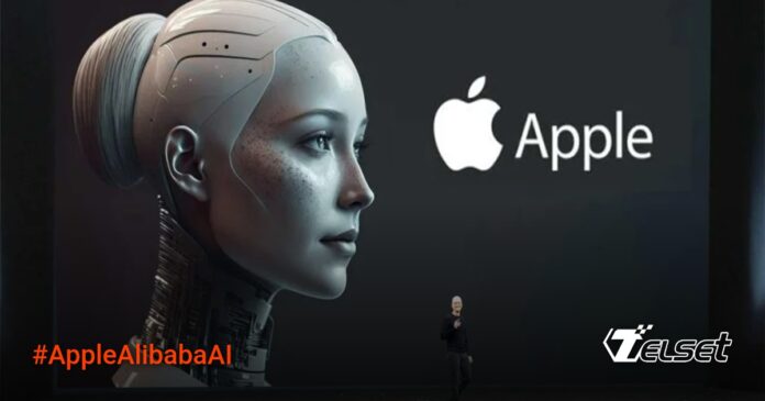 Apple AI dan logo Alibaba dalam kolaborasi teknologi