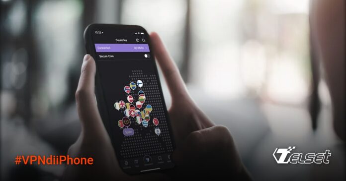 Ilustrasi perlindungan privasi dengan VPN di iPhone