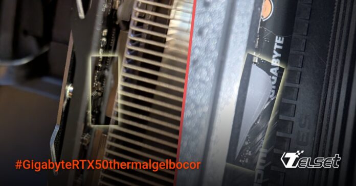 Gigabyte RTX 50 Alami Masalah Thermal Gel Bocor, Pengguna Mulai Khawatir Gigabyte RTX 50 thermal gel slip pada GPU