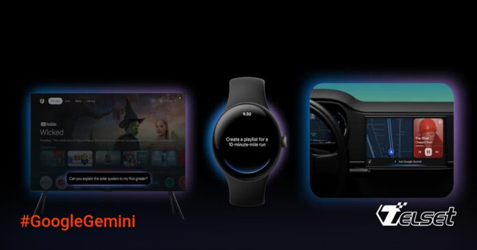 Google Gemini Akan Hadir di Android Auto, Wear OS, dan Google TV Ilustrasi Google Gemini di berbagai perangkat termasuk smartwatch, TV, dan mobil