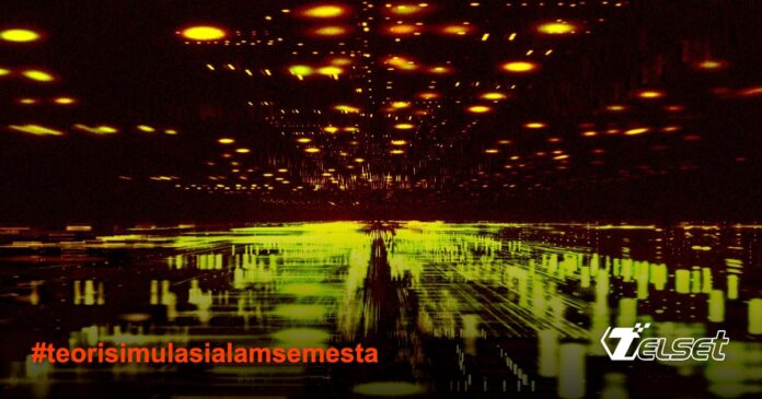 Gravitasi Bukan Sekadar Tarikan, Tapi Algoritma Komputer Semesta? Ilustrasi alam semesta sebagai program komputer dengan kode digital