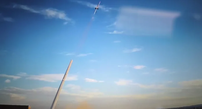 Pesawat uji hipersonik Venus Aerospace dalam penerbangan supersonik