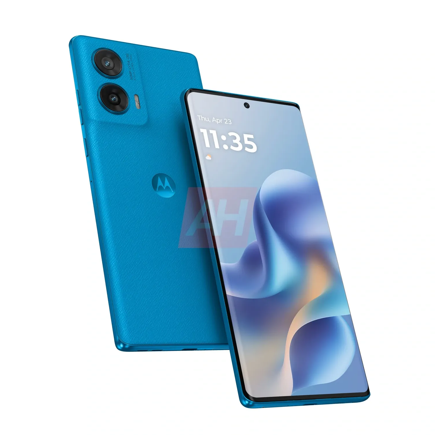 Varian warna Moto G96 dengan material vegan leather