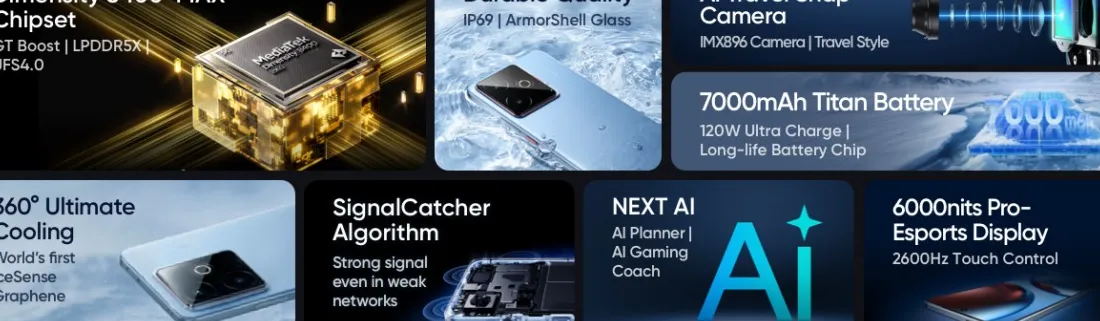 Realme GT 7 dengan desain premium dan teknologi IceSence