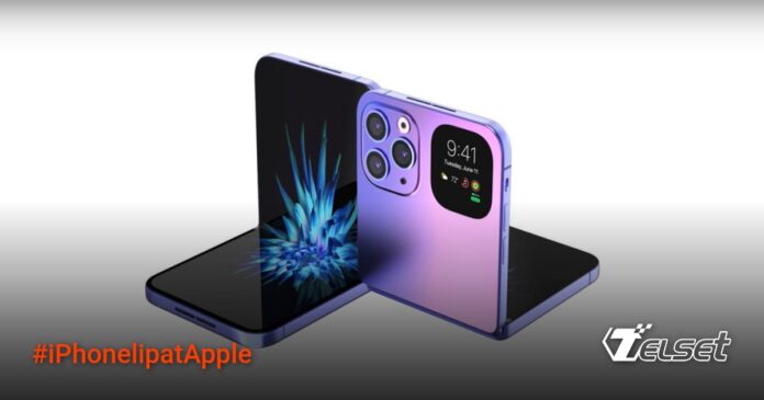 iPhone Lipat Apple dengan layar hampir tanpa lipatan dan engsel premium