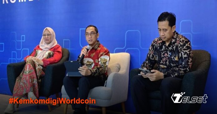 Kemkomdigi Tinjau Kebijakan Privasi Worldcoin, Data Biometrik Pengguna Dipertanyakan Ilustrasi pemindaian retina Worldcoin yang sedang diselidiki Kemkomdigi
