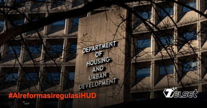 Ilustrasi AI menganalisis dokumen regulasi pemerintah di laptop