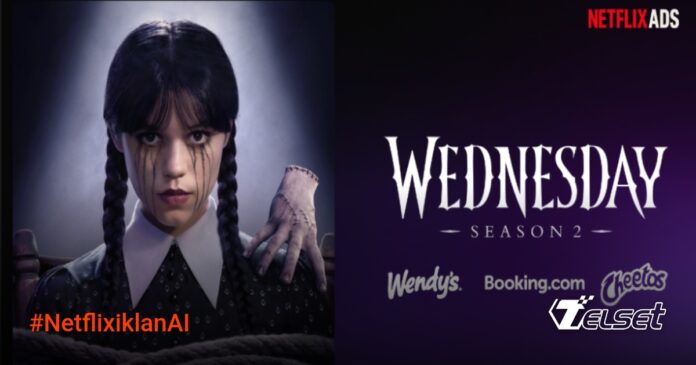 Konsep iklan AI Netflix yang akan muncul saat pause atau di tengah tayangan