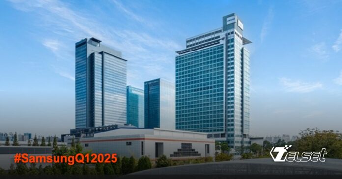 Grafik pertumbuhan pendapatan Samsung Q1 2025