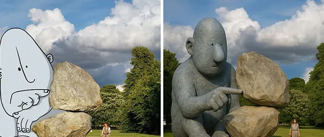 Contoh transformasi karya Lucas Levitan dengan AI