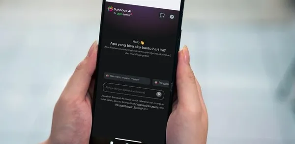 Tampilan antarmuka Sahabat-AI di aplikasi GoPay
