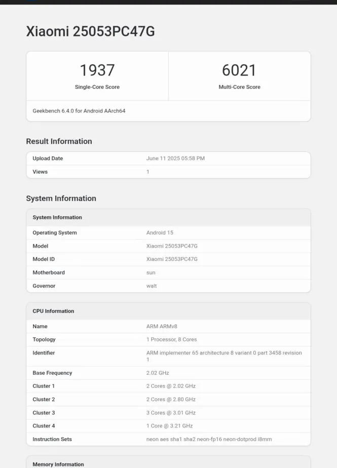 POCO F7 Live Image Leak