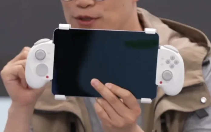 image-1750650421184-3254.webp Redmi Gaming Controller modular dalam aksi dengan tablet Redmi K Pad