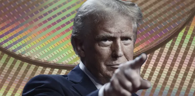 Ilustrasi chip AI NVIDIA yang menjadi rebutan antara AS dan China