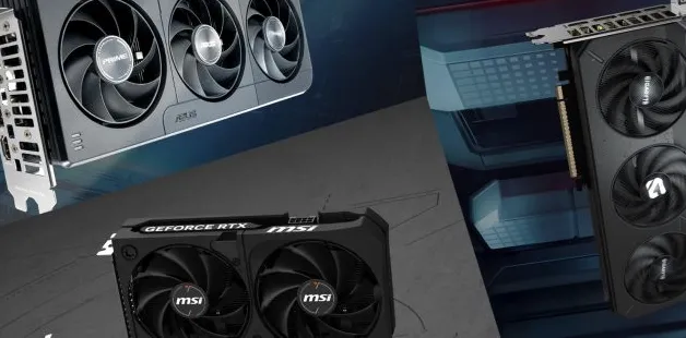 image-1751343969638-3682.webp Gambar ilustrasi kartu grafis NVIDIA RTX 5050 dari berbagai merek mitra