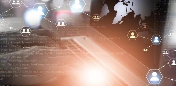 Ilustrasi jaringan internet modern dengan koneksi stabil dan cepat