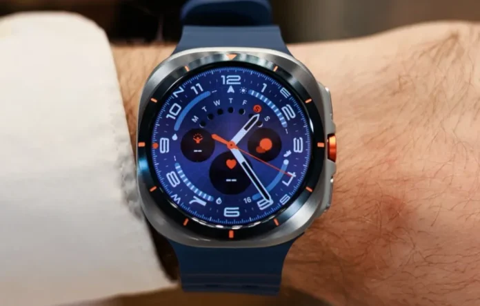 image-1752082058198-4765.webp Samsung Galaxy Watch Ultra 2025 dengan warna Titanium Blue