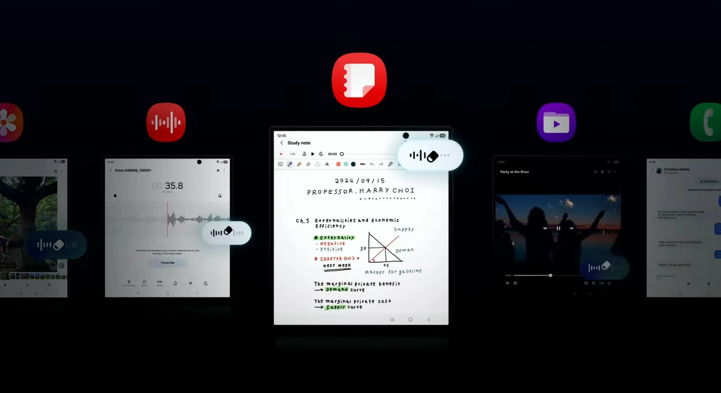 Audio Erazer can be used in Notes, Voice Recorder and more.
