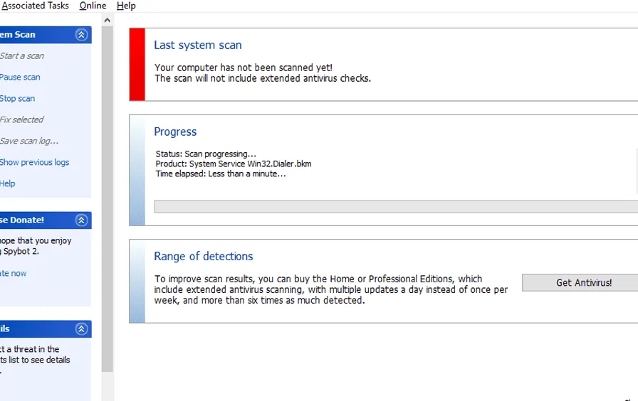 Spybot - Search & Destroy in Windows 10
