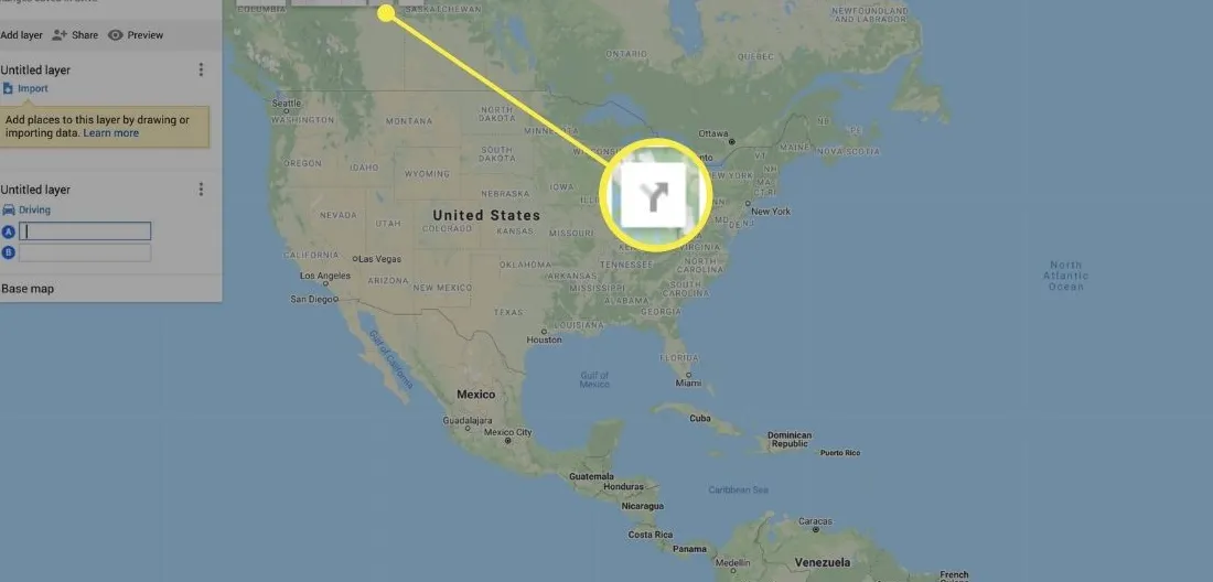 Adding directions to Google My Maps.
