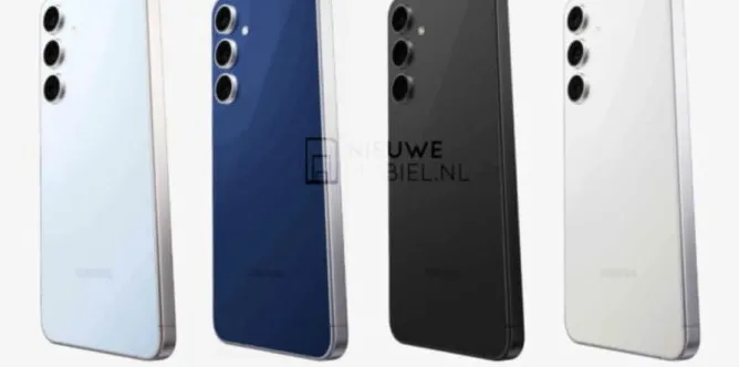 image-1754350770820-5783.webp Ilustrasi Samsung Galaxy S25 FE dalam warna biru muda dan biru gelap