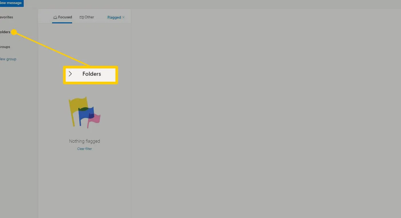 Folders in Outlook.com