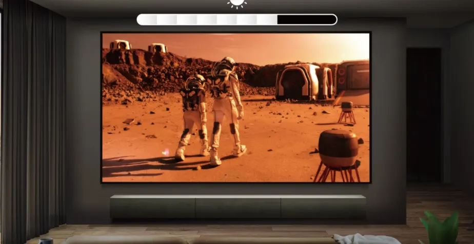 Koneksi nirkabel proyektor ke laptop dan smartphone