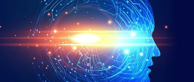 Ilustrasi interaksi manusia dengan AI