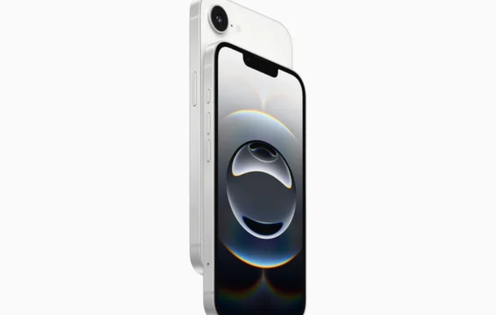 image-1755598742538-7797.webp Ilustrasi desain iPhone 17e dengan layar OLED 6,1 inci dan Dynamic Island