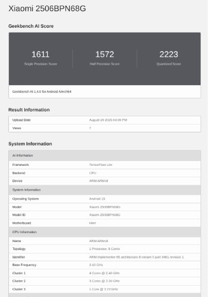 Content image for article: Xiaomi 15T Pro Bocor di Geekbench, Siap Rilis Global September!